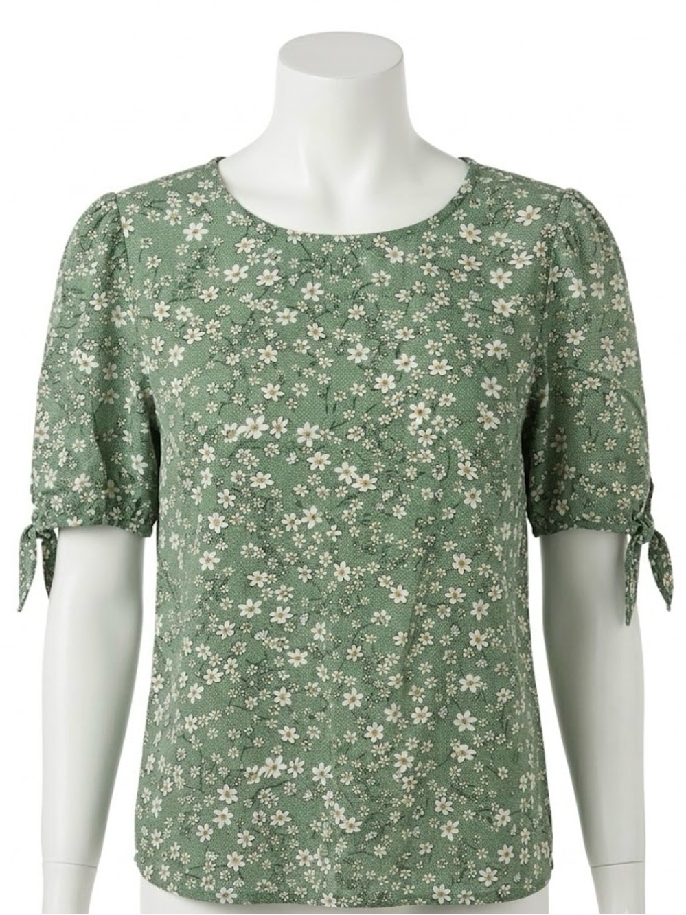 Fun2fun women’s large boutique Green Floral top daisy print